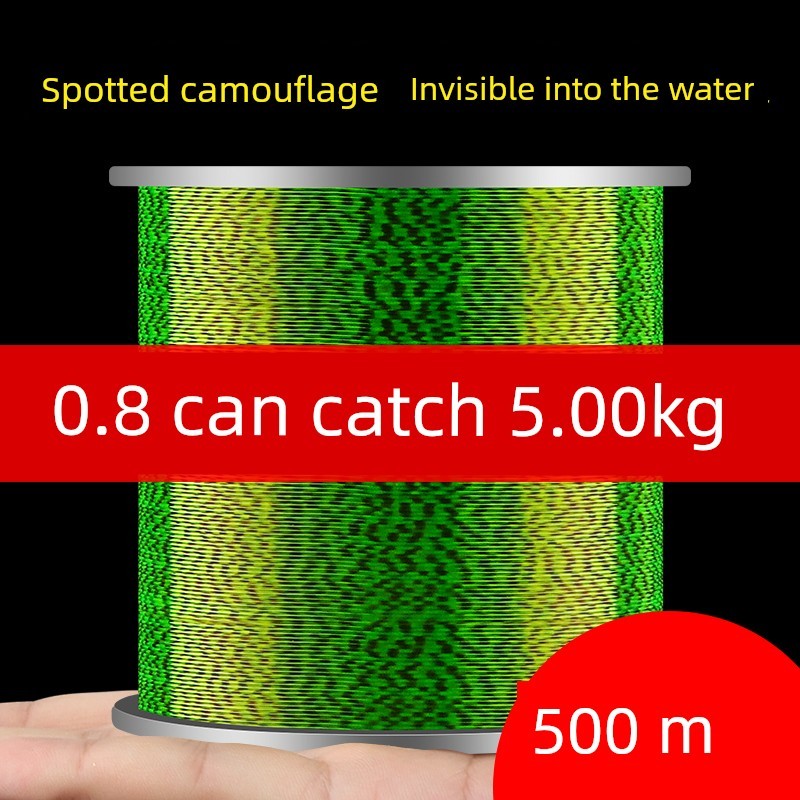 สาย pe ถัก 12 สาย pe ถัก 4 นําเข้าสายการประมงไนล่อนเสาทะเลด่าง500เมตร