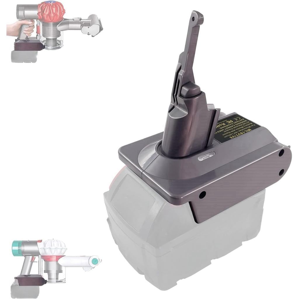 สําหรับ Dyson V7V8 แบตเตอรี่สูญญากาศ, อะแดปเตอร์แบตเตอรี่สําหรับ Milwaukee แบตเตอรี่ลิเธียม 18V, สํา