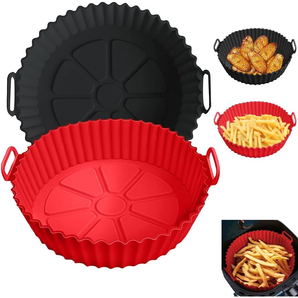 ซิลิโคนสําหรับ Ninja Air Fryer AF101/161/150, ใช้งานร่วมกับ COSORI/Gourmia/PowerXL/ Instant Essentia