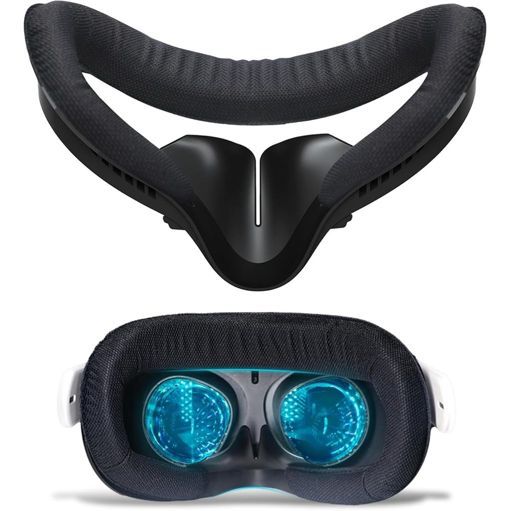 เข้ากันได้กับ Oculus Quest 2 Face Bracket Replacement,VR Breathable Foam Face Pad ป้องกันสําหรับ Met