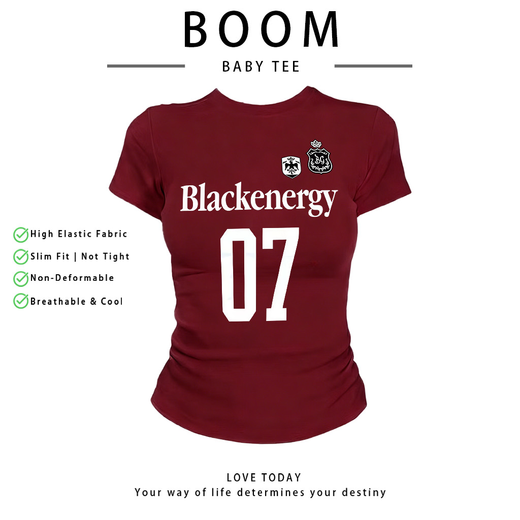 COD(จัดส่งภายใน 24 ชั่วโมง)เสื้อสาวอวบ เสื้อครอปท็อป แขนสั้น babytee สไตล์เกาหลี y2k T-shirt | สไตล์แฟชั่น V11