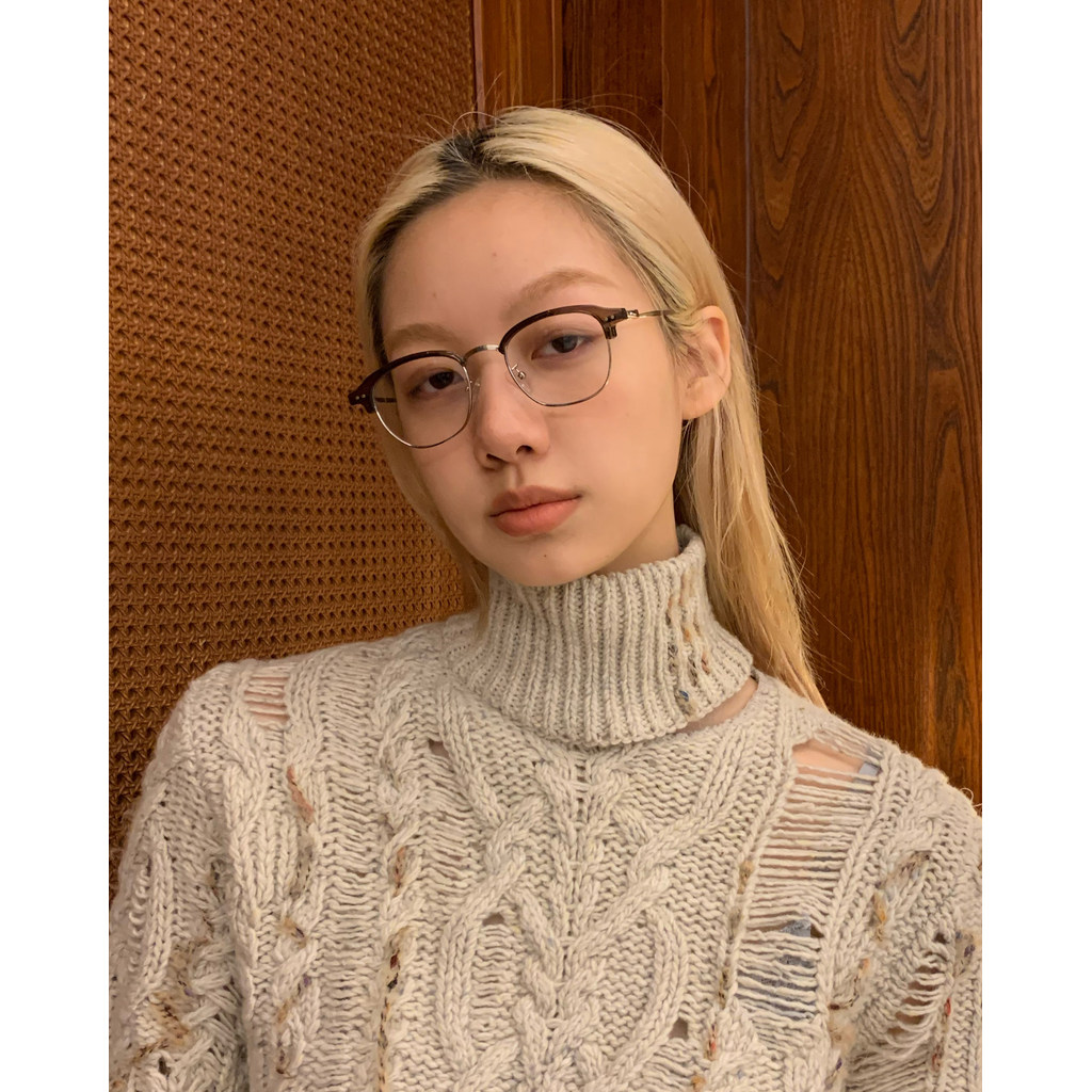 404 STORE retro full frame square frame glasses แว่นตา