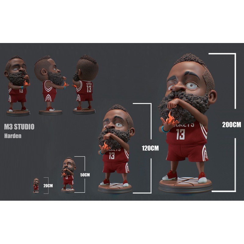 พร้อมสต็อก M3 Studio Rocket James Harden GK รูปปั้นรุ่น Q รูปตกแต่งของขวัญ