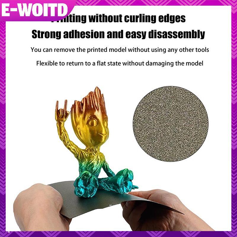 E-WIOTD สําหรับ Bambu Lab H2d แผ่น 380x380 มม.PEO PET PEI แผ่นพื้นผิวสองด้านสําหรับ Bambu Lab H2D 3D