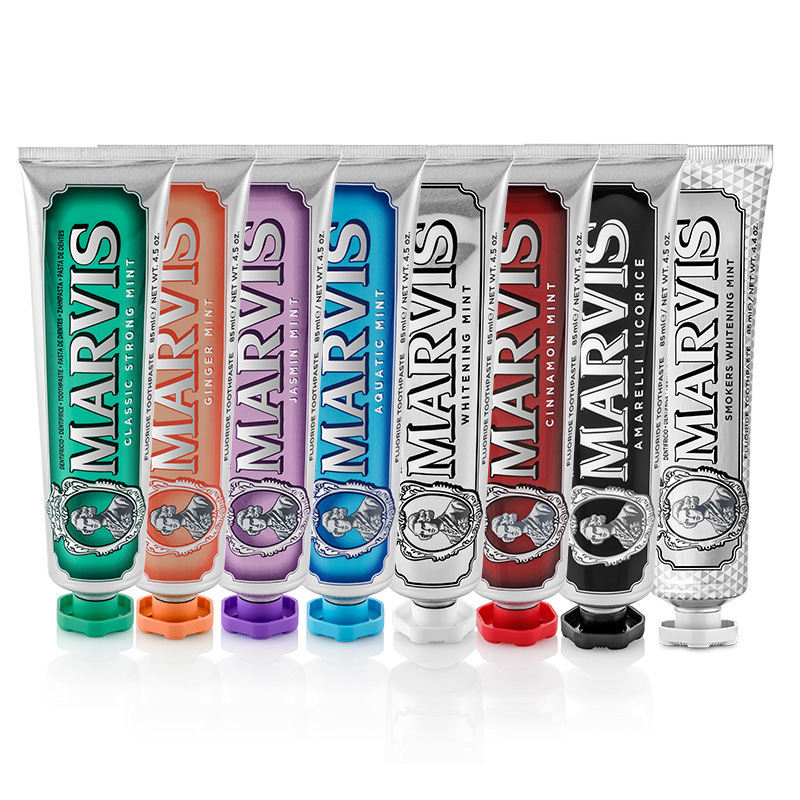 อิตาลี Marvis Marvis Mint ยาสีฟัน 85ml ลมหายใจสดชื่น Brightening Marvis ของที่ระลึกฟลูออไรด์