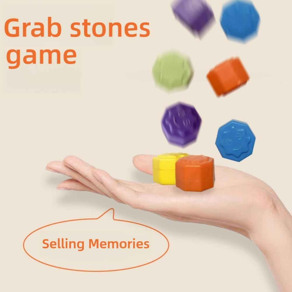 ซื้อ 1 Take 1 Squid Game เกาหลีแบบดั้งเดิมเล่นเกมชุด Gonggi W/รอบกรณี Jack Pebbles V9f0