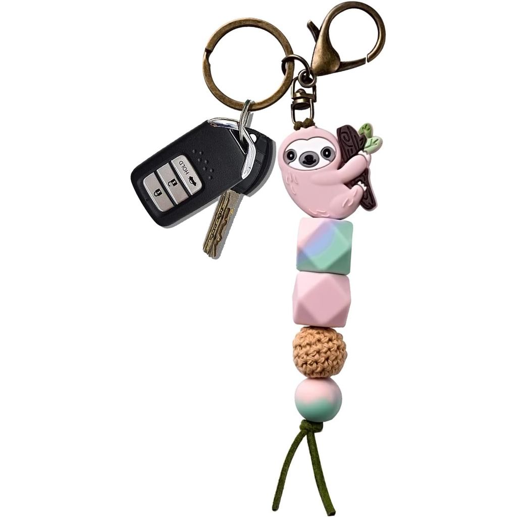 ของขวัญ Sloth สําหรับผู้หญิงสาวน่ารัก Sloth พวงกุญแจสําหรับรถยนต์กระเป๋าเป้สะพายหลัง Charms