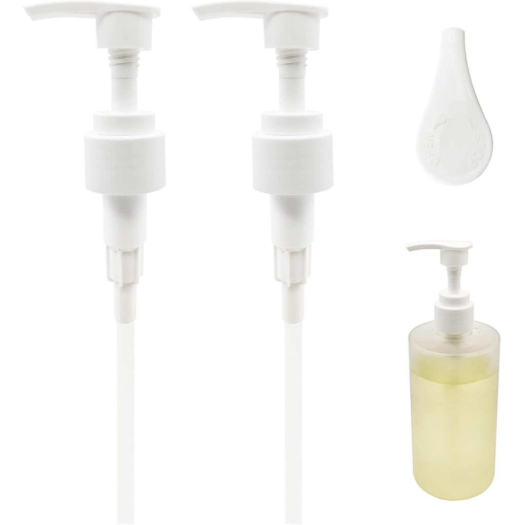 หัวปั๊ม 2 ชิ้นออกแบบมาสําหรับขวด OUAI 10 FL OZ, ใช้งานร่วมกับ OUAI แชมพู & ครีมนวดผม, ขวดล้างร่างกาย