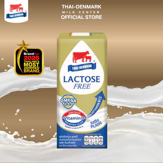 นมไทยเดนมาร์ค แลคโตสฟรี-โอเมก้า Lactose Free Omega Plus นมยูเอชที นมUHT รสจืด 180 มล. (36 กล่อง/ลัง)
