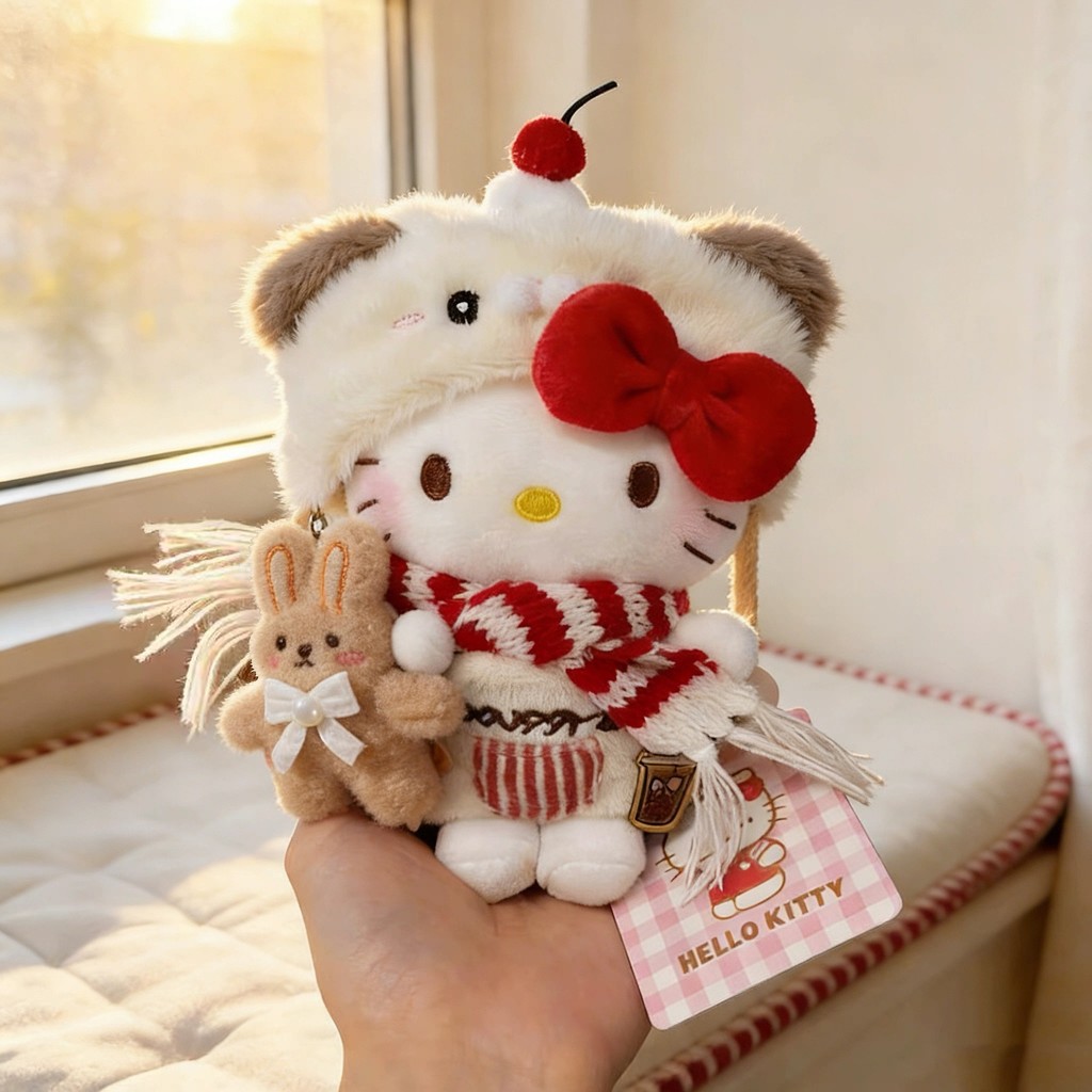 พวงกุญแจจี้ตุ๊กตา Hello Kitty และkt Cat จาก Shangrp Shop