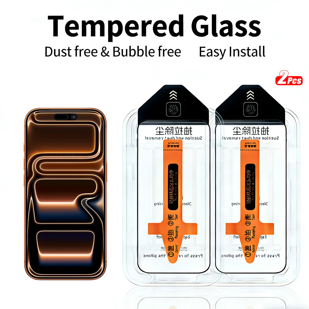 2pcs HD กระจกนิรภัยสําหรับ iPhone 17 Pro Max 17e 16e 16 Plus i17 i16 pro max i16 + iphone 16 Pro Max