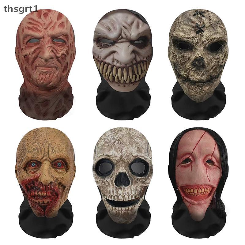[TG1] หน้ากาก 3D หน้าผี - คอสเพลย์ฮาโลวีน Full Face Skull Balaclava, ตาข่ายระบายอากาศ [TH]