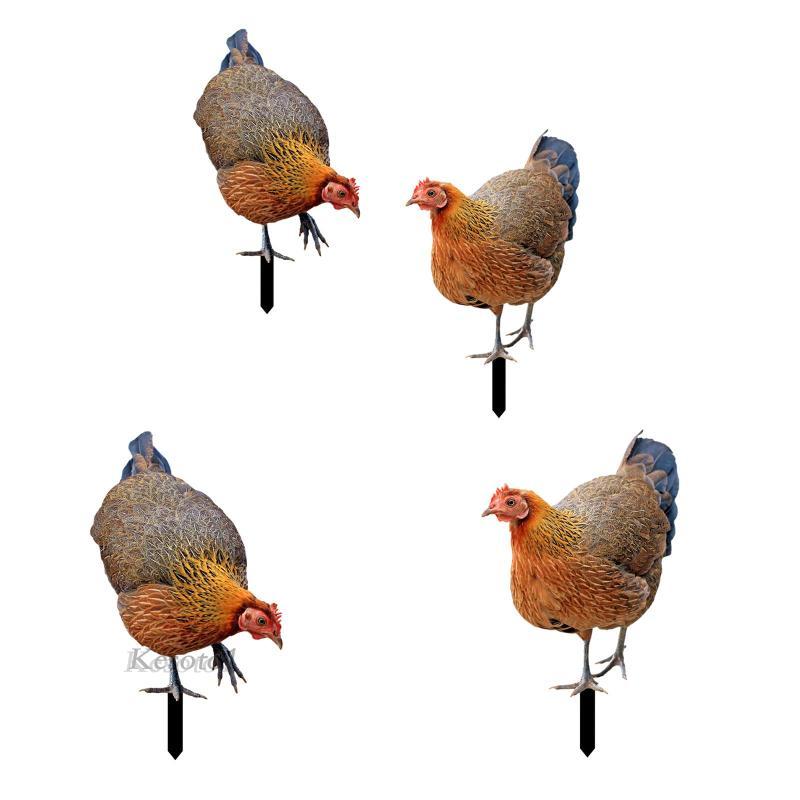 [คีโซโต1] สวนไก่ชั้นเครื่องประดับตกแต่งเหมือนจริงหุ่นไก่สมจริงประติมากรรมสําหรับลานหลังบ้านลานฟาร์มกลางแจ้ง