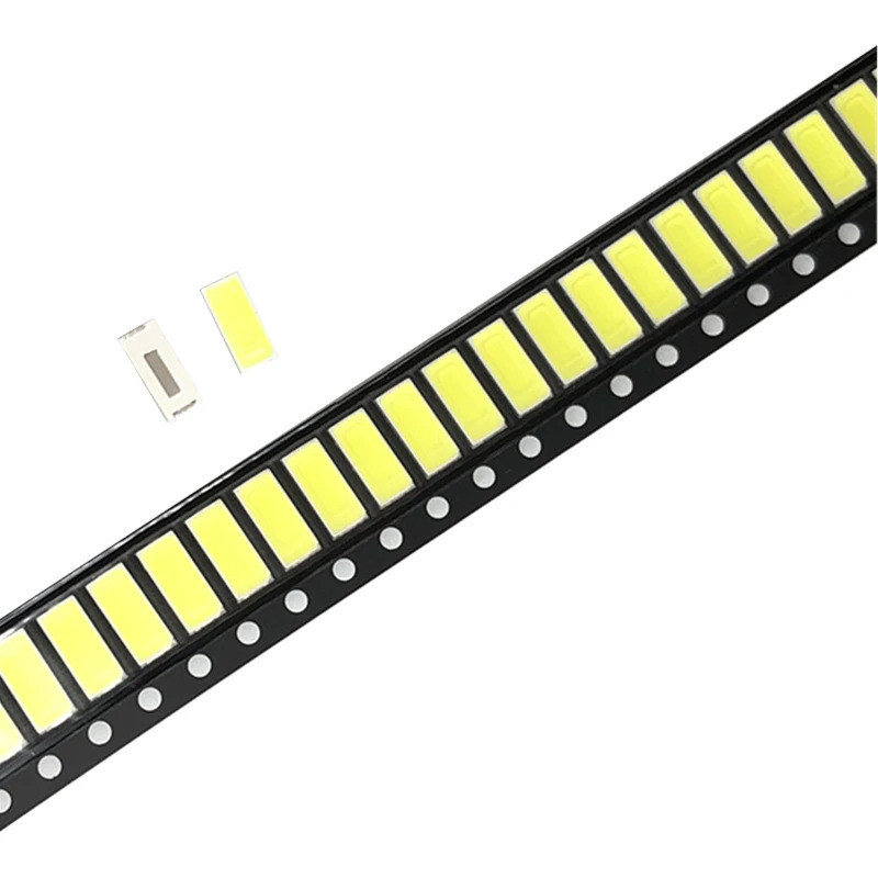 100 ชิ้น 7030 LED ไดโอด 1W 150Ma 6500K แสงสีขาว SMD (6.0 ~ 6.2V)