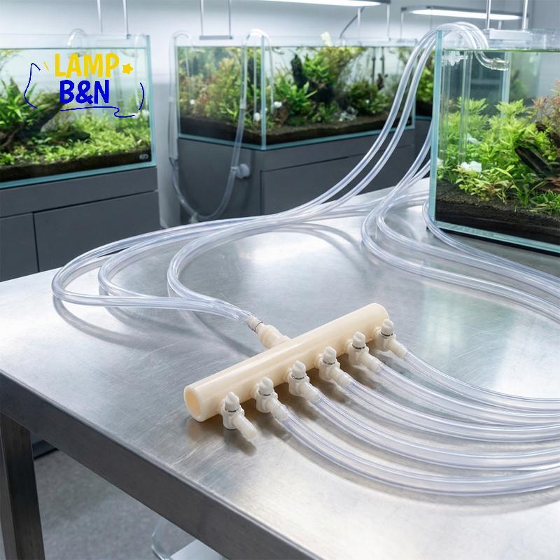 [B&N] 2/3/4/5/6Way Aquarium Air ปั๊มท่อ Splitter ผู้จัดจําหน่ายออกซิเจนถังปลา Aeration Tube Air Flow