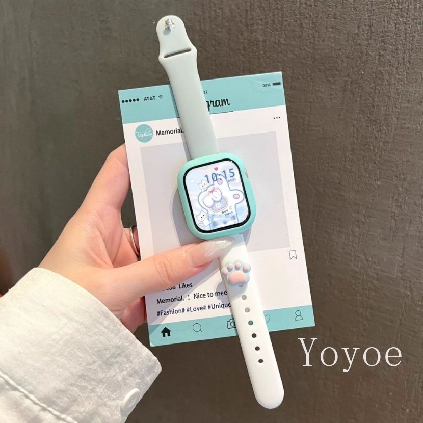 สายกีฬาซิลิโคนสําหรับ Apple Watch รุ่นพิเศษ ขนาด 40/41/42/44/45/46/49 มม. รองรับ Series 4/5/6/7/8/9/10/SE