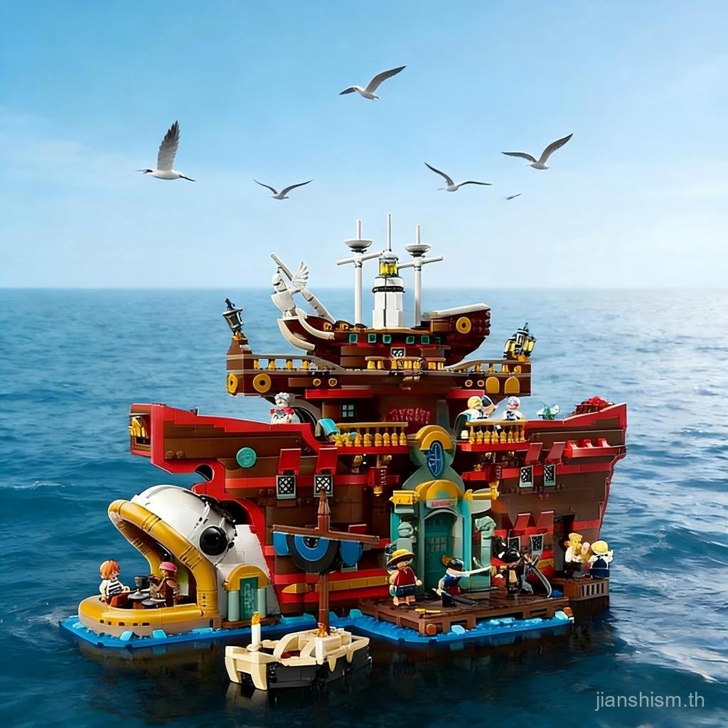 193 บล็อกตัวต่อ One Piece Barati Sea ร้านอาหารรุ่น Boy ประกอบของเล่นเพื่อการศึกษา