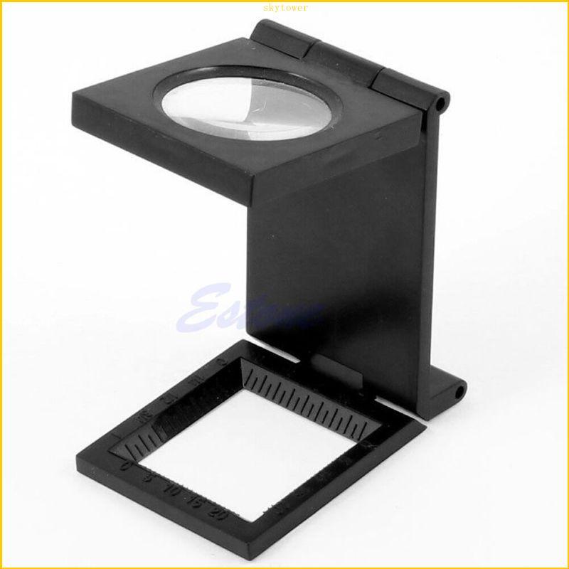 ST 10X Loupe แว่นขยายพับได้สำหรับงานเย็บผ้าและวัดขนาด