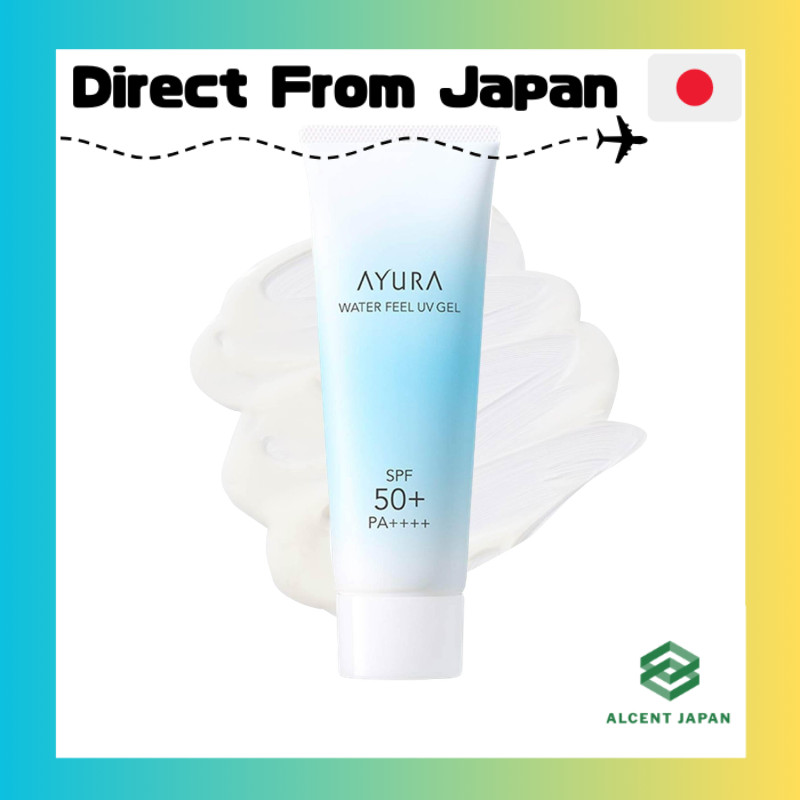AYURA Waterfall UV Gel α SPF50+ PA++++ <Face & Body Sunscreen> 75g — lightweight, hydrating gel that spreads smoothly for a comfortable, non-greasy finish