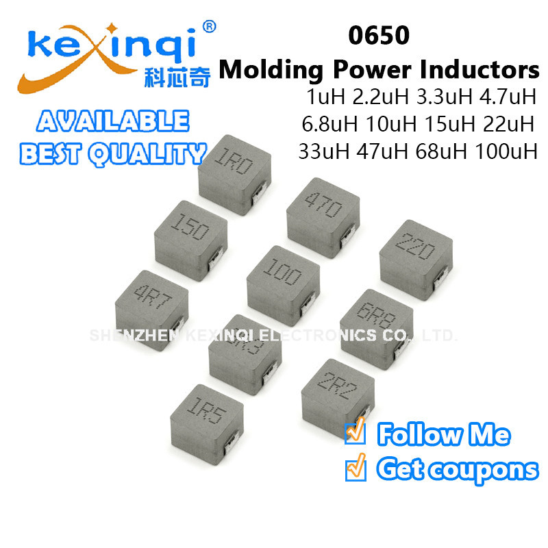 (5 ชิ้น) 0650 Inductors 1uH 2.2uH 3.3uH 4.7uH 6.8uH 10uH 15uH 22uH 33uH 47uH 68uH 100uH 1R0 2R0 2R2R
