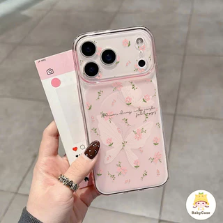 เคสไอโฟน17 เหมาะสำหรับ IPhone 16 17 15 14 13 12 11 Pro Max ผีเสื้อดอกไม้น่ารักวัสดุเหนือกว่าขั้นสูงเรียบง่ายกรณีโทรศัพ