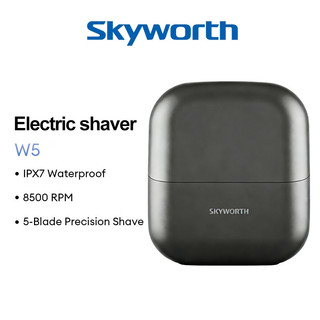 Skyworth W5 5-Blade Precision Shaver IPX7 กันน้ํา 8500RPM High Speed Electric Beard Razor กล่องของขวัญประณีต