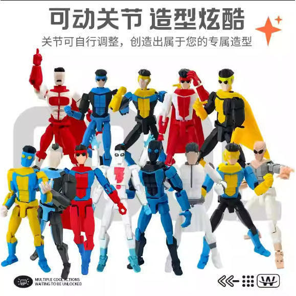 Invincible Young Man Multi-Joint Movable 3d Printing Mark รูปตุ๊กตารุ่นเด็กการศึกษาอินเทรนด์ของเล่น