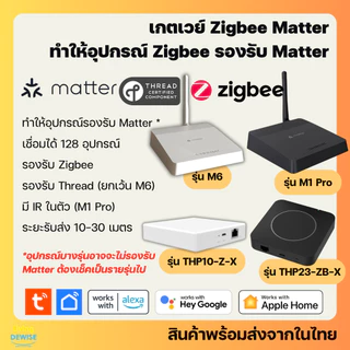 Tuya เกตเวย์ Zigbee Matter Gateway (M1 Pro, M6, THP10-Z-X, THP23-ZB-X) สำหรับเชื่อมอุปกรณ์ Tuya Zigbee ให้รองรับ Matter