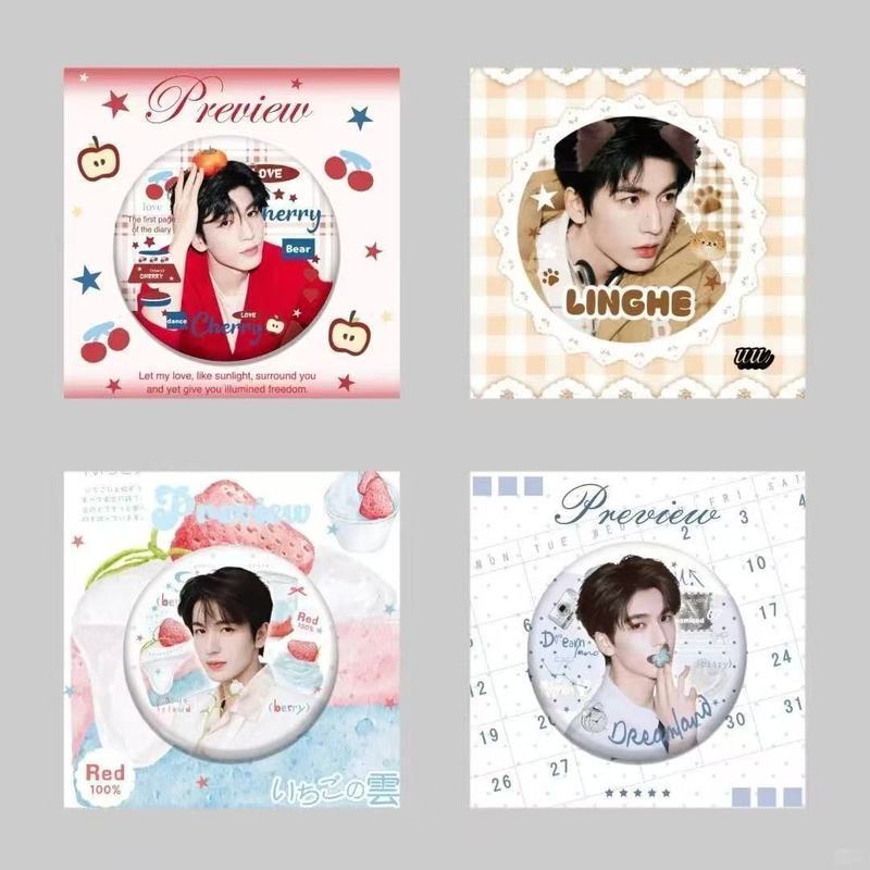 Zhang Linghe สินค้า High-Value Bar Chi Badge กระเป๋านักเรียนจี้ Tinplate เข็มกลัด