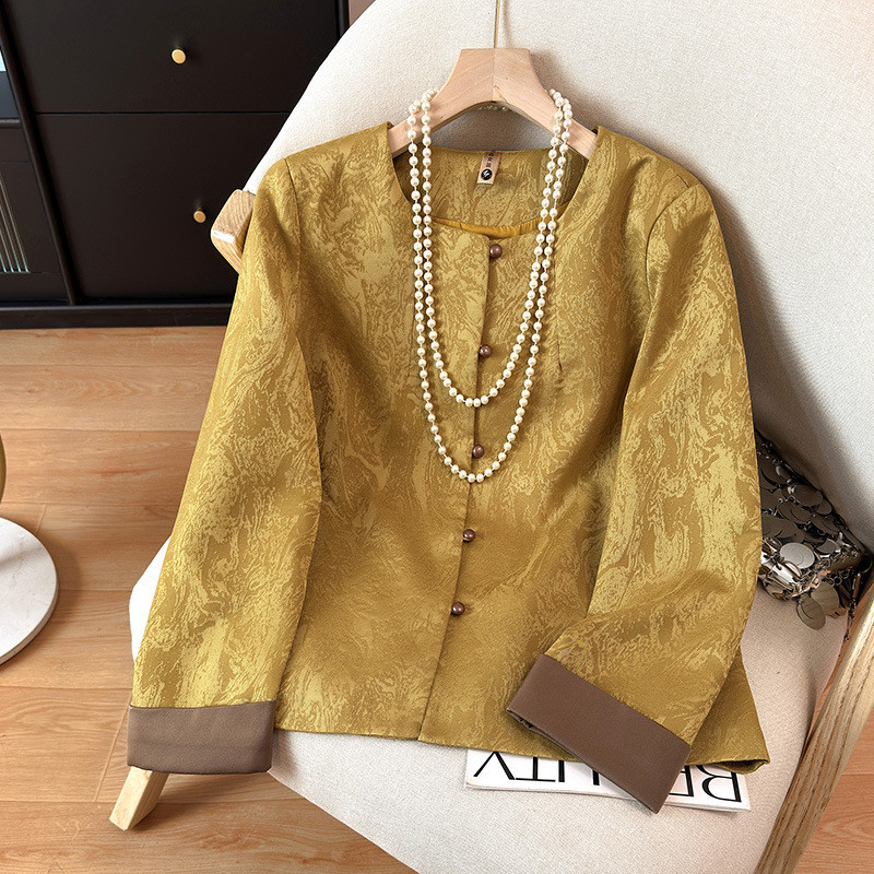 พร้อมสต็อกฤดูใบไม้ผลิฤดูร้อน mmc3006 ใหม่สไตล์จีนเซนแจ็คเก็ตสไตล์จีนผู้หญิง 2026 ฤดูใบไม้ผลิย้อนยุคล