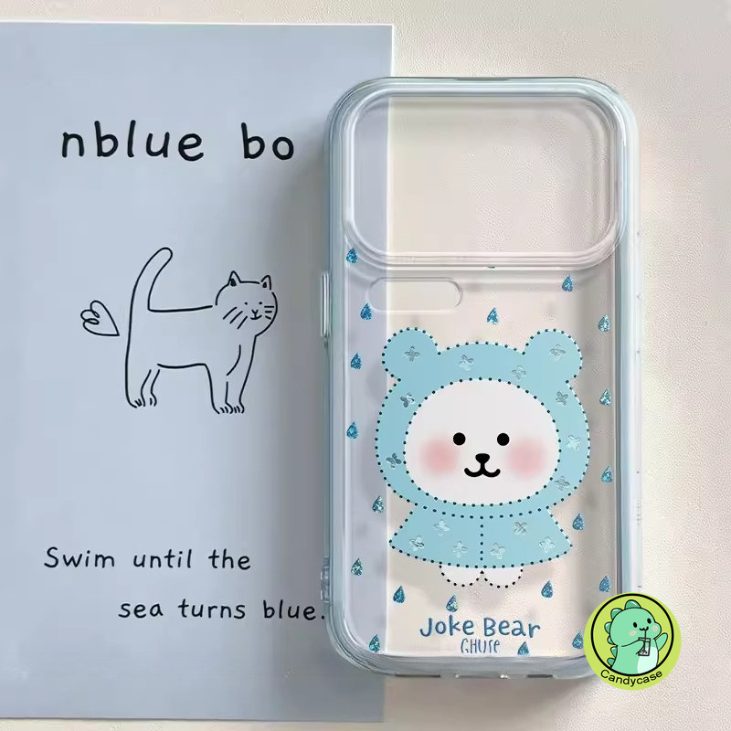 น่ารัก Joke Bear 2in1 เคสโทรศัพท์สําหรับ Vivo V70 Elite V40 V30 V29 Lite V27 V27E V25 V23 V23E V20 Pro V17 Neo V9 Pro เยาวชน 4G 5G หรูหราการ์ตูน Clear ปลอกนุ่ม – โปรปัง