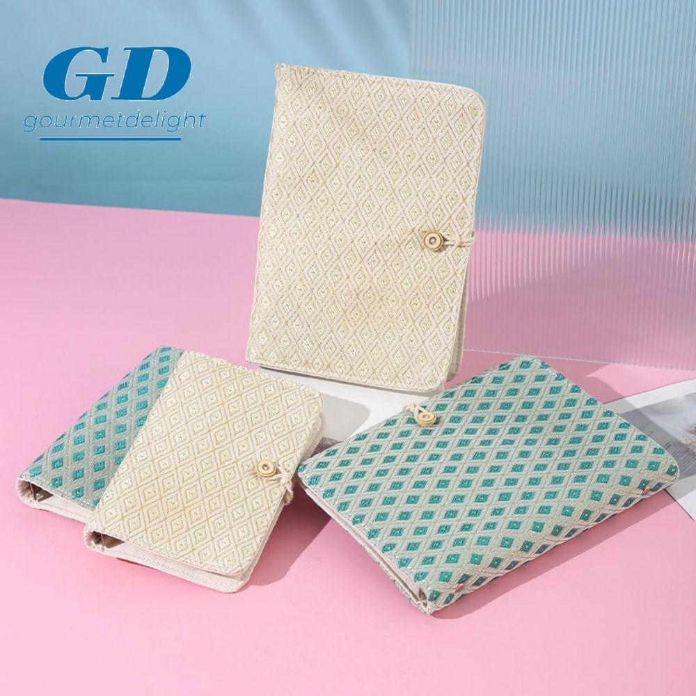 GOURMETDELIGHT ปกหนังสือแบบหลวม, A5/A6 Creative Mini Budget Binder Cover, ไม่มีหน้าด้านในปัก 3D โน๊ต