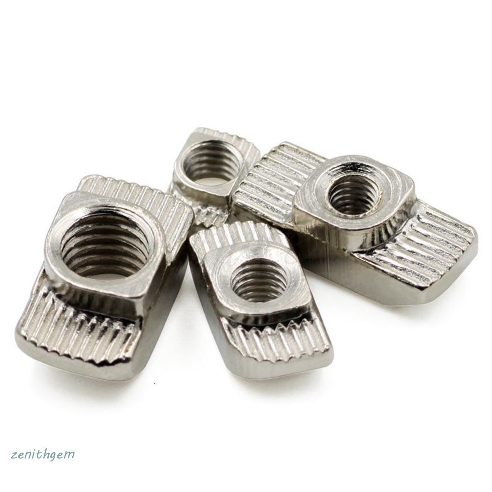 ZENITHG ด้าย T Nut หลายขนาดสําหรับ 2020 3030 4040 4545 Series T-Slot EU มาตรฐานเหล็กคาร์บอนฮาร์ดแวร์