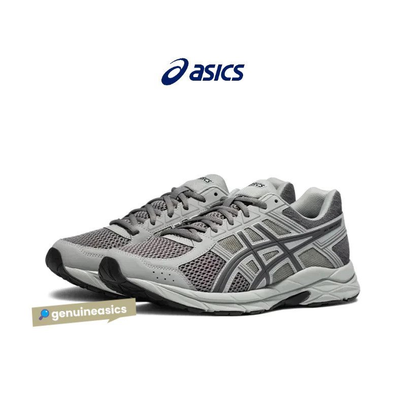ASICS Gel Contend 4 รองเท้ากีฬาสำหรับวิ่ง สีเทาเข้ม แบบ Commuter T8D4Q-0332026