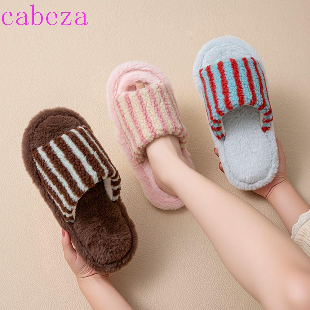 CABEZA Casual Plush รองเท้าแตะนุ่มพิเศษสำหรับผู้หญิง ดีไซน์ทันสมัยและป้องกันการลื่นไถล