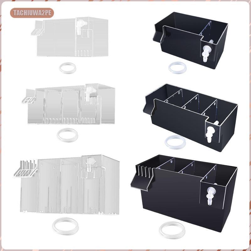 [tachiuwa2pe] Complete Aquarium Filter Multilayer Overflow Box ระบบกรองเงียบสําหรับถังปลาขนาดเล็ก