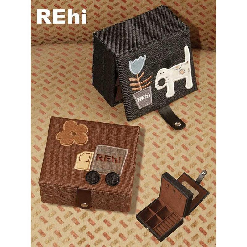 เทคโนโลยี Dosni (จังหวัดหูหนาน) Co., Ltd. REhi Outing กล่องเครื่องประดับเดิน Double-Layer กล่องเครื่