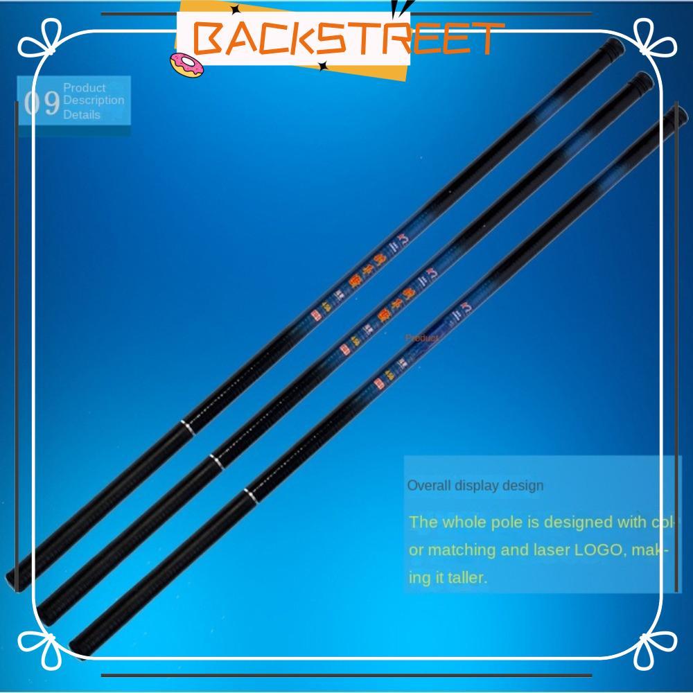 BACKSTAGE Fishing Rod Full Kits, Telescopic Carbon Fibre Fishing Rod Set,เด็ก 2.1m-7.2m Casting Rod 