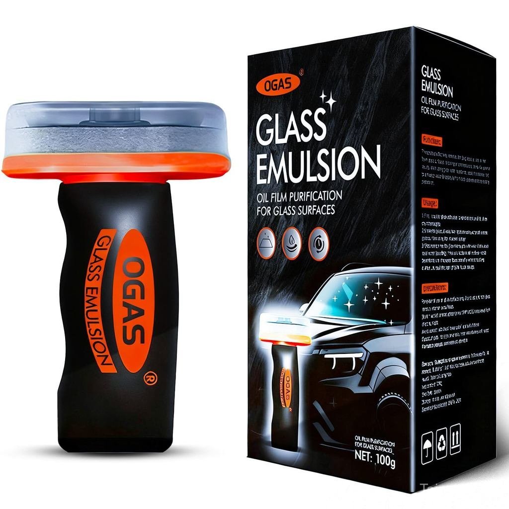 Car Glass Cleaner Oil Film Cleaning Brush, Windshield Cleaner Tool for Automotive Windshield/Window/