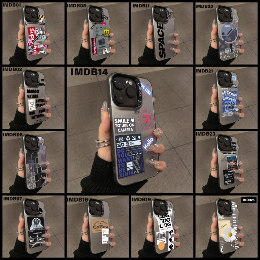 เคส IMD BLACK ใหม่ล่าสุด MOTIF OPPO A3X A3 NFC A5i 4G - BDC