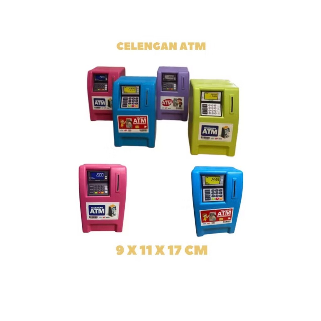 กระปุกออมสินออมสิน ATM 4 ชิ้น / กระปุกออมสินเฉพาะ / ของเล่นเด็ก / กระปุกออมสินเป้าหมาย ATM ขนาดเล็กท