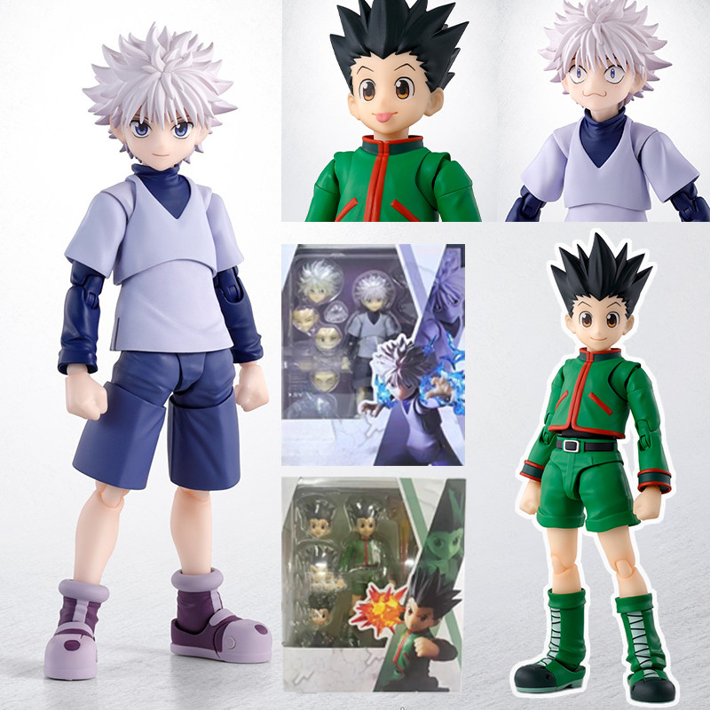 Hunter X Hunter Killua Zoldyck Action Figure SHF GON FREECSS Movable Joint เครื่องประดับสะสม