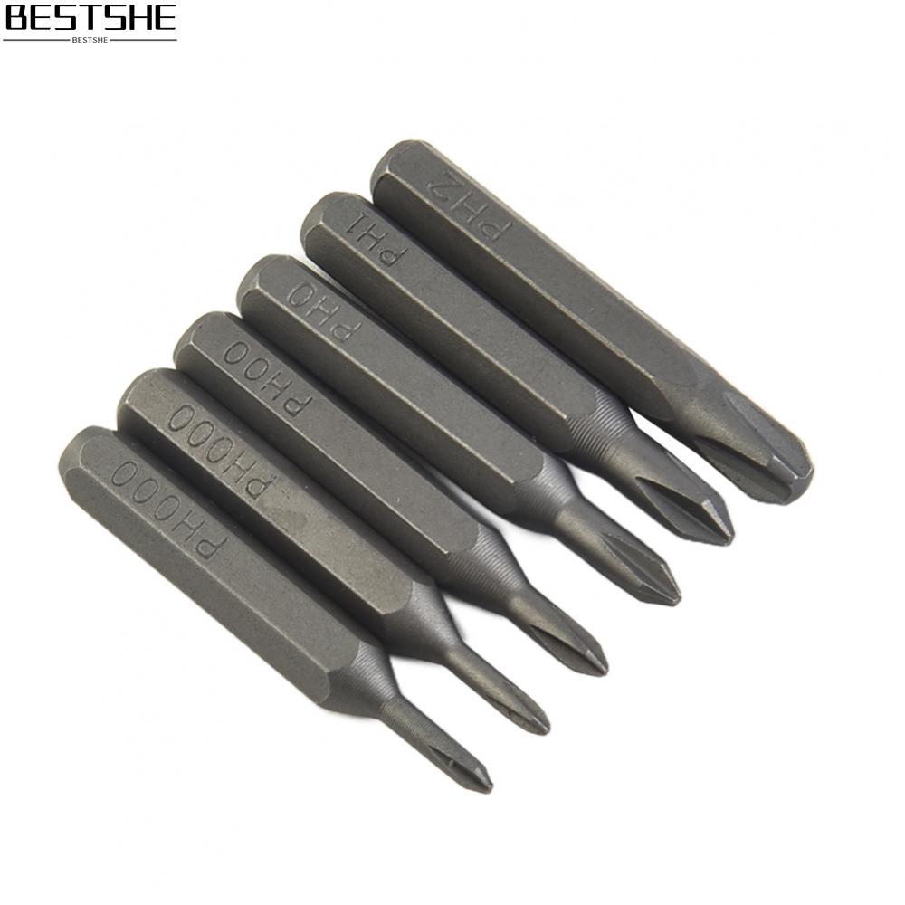 ดอกไขควงกากบาท PH0000 PH000 PH00 PH0 PH1 PH2 5 ชิ้นชุด 4 มม. Hex Shank