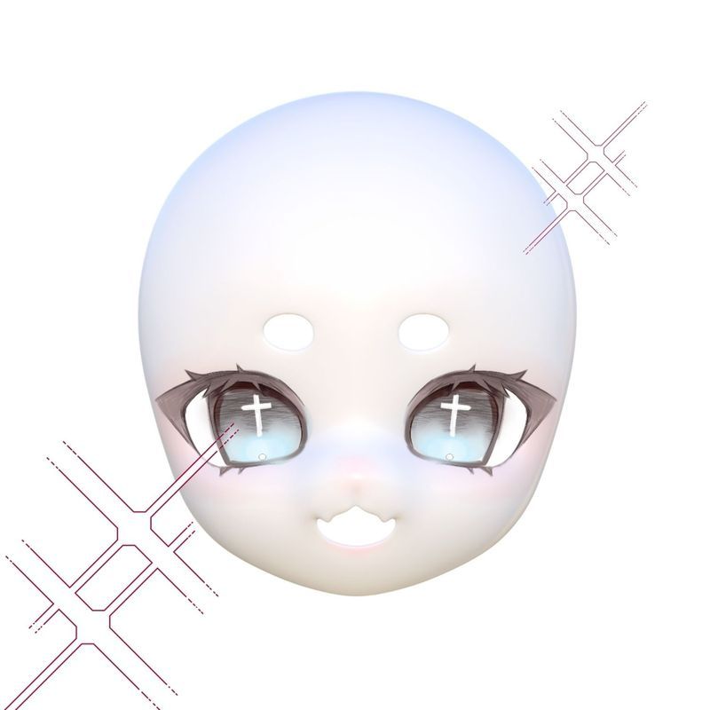 Soft Girl Animal Planet] Head [นกหวีดดอกไม้สามเณร k-packed Skull I-Series Beast