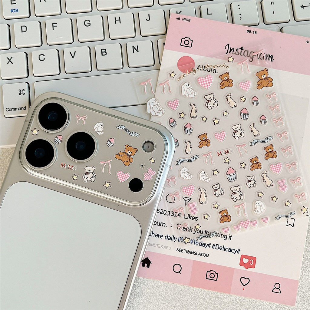 🔥พร้อมส่ง🔥  สติกเกอร์นูน3D การ์ตูน กันน้ำ สติ๊กเกอร์DIY แต่งเล็บ ไอแพด โทรศัพท์ สมุด แบตสำรอง