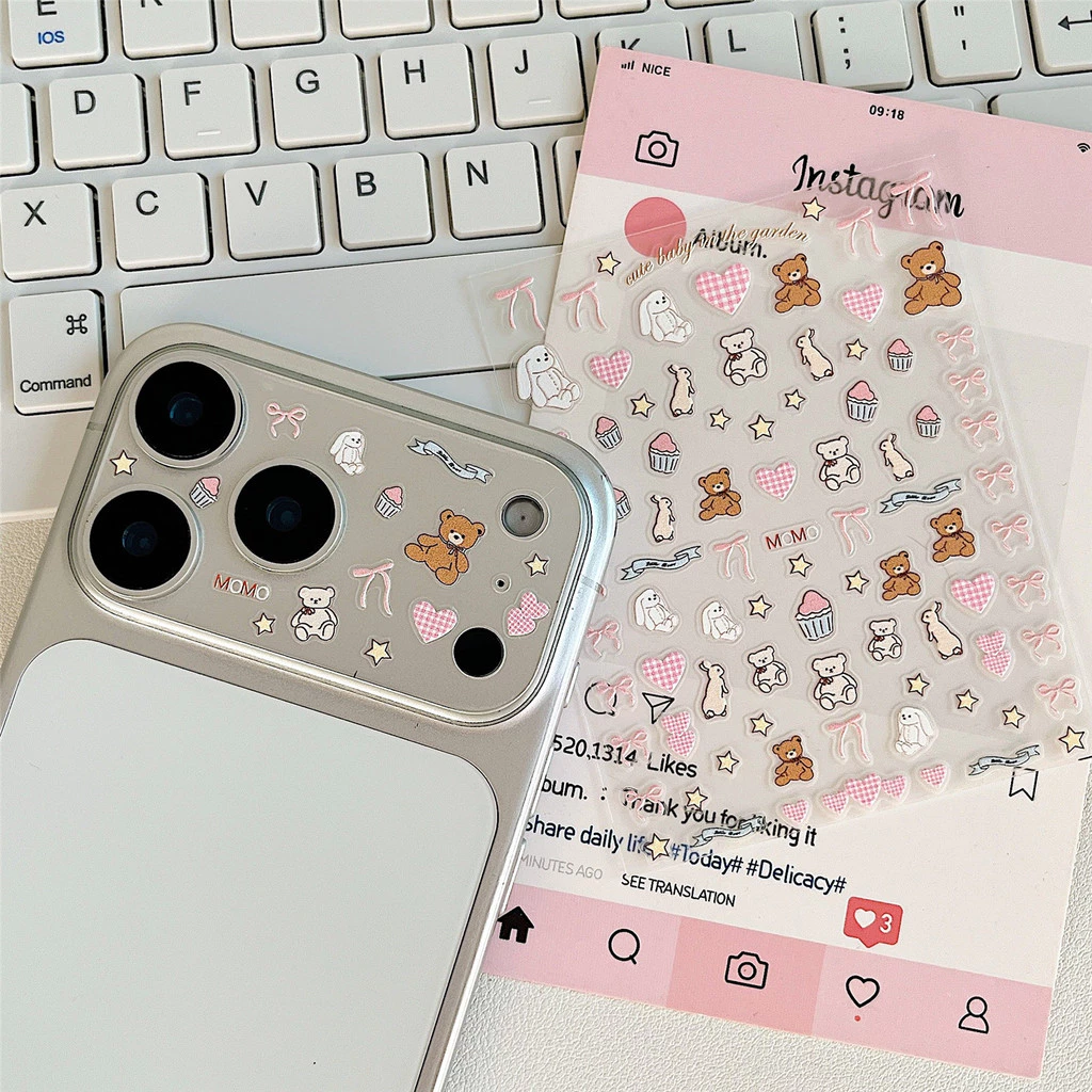 🔥พร้อมส่ง🔥 สติกเกอร์นูน3D การ์ตูน กันน้ำ สติ๊กเกอร์DIY แต่งเล็บ ไอแพด โทรศัพท์ สมุด แบตสำรอง