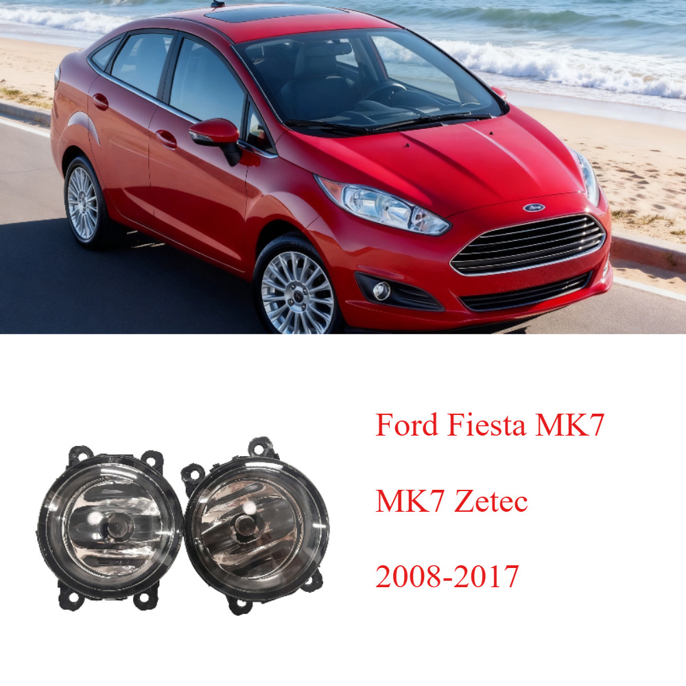 Huiyisunny โคมไฟหมอกกันชนด้านหน้าพร้อมหลอดไฟสำหรับ Ford Fiesta MK7MK7 Zetec 2008-2017 Nissan Sentra 