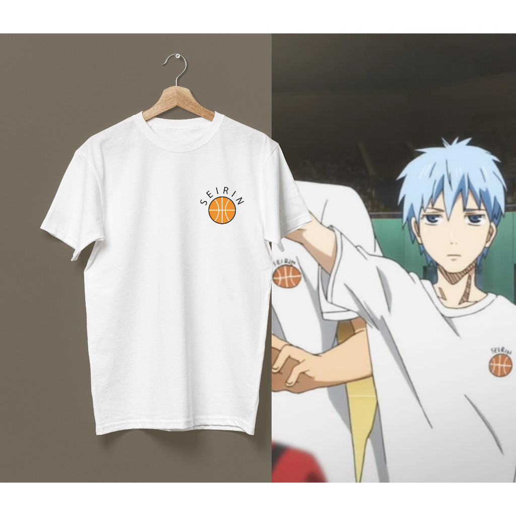 เสื้อยืดโลโก้เซอิริน (Seirin Logo) จากแอนิเมะ "คุโรโกะ โน บาสกุ" (Kuroko No Basuke) แนวคาซุยล์ สไตล์ฟานสุดชอบ