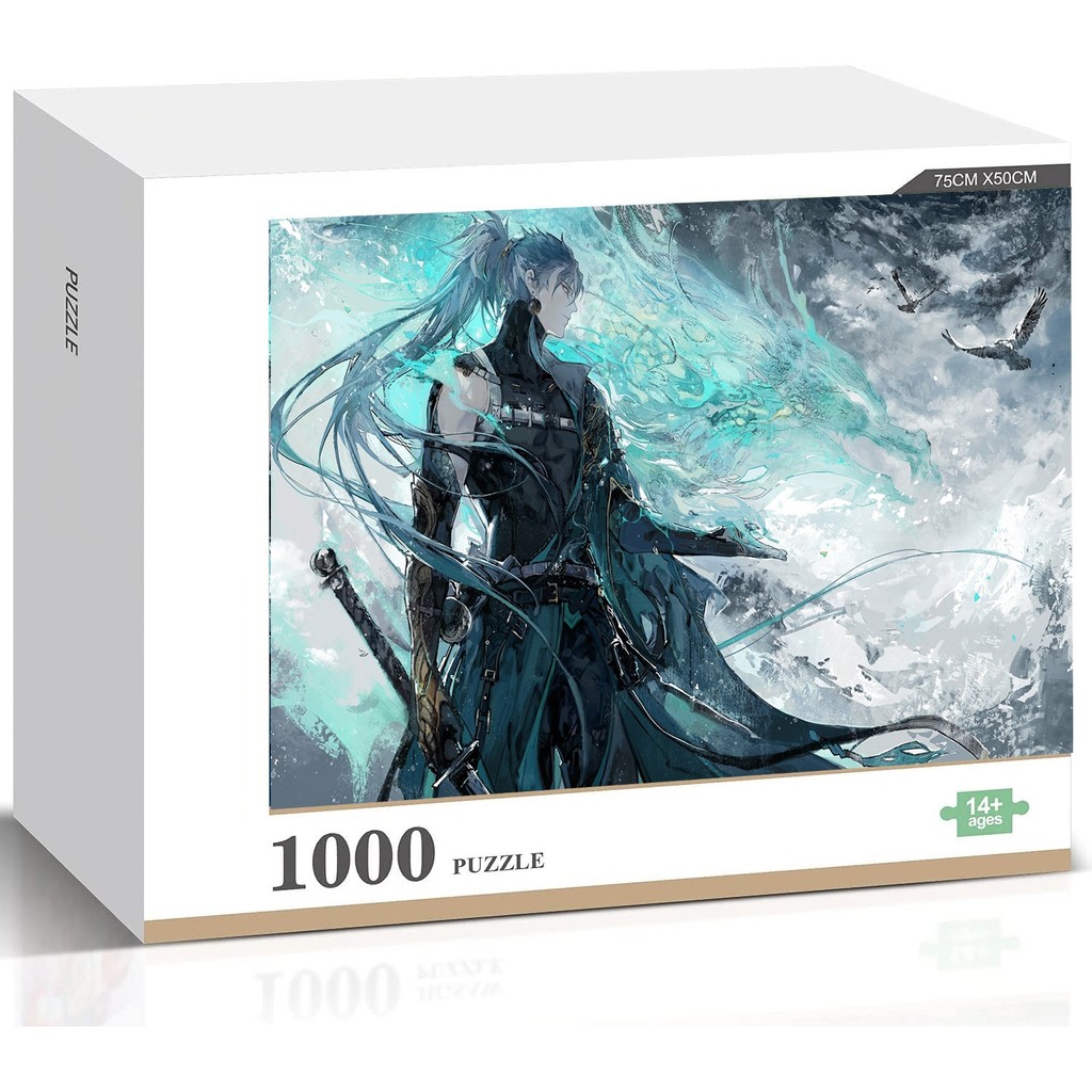 Jiyan Epic Adventure Wuthering Waves จิ๊กซอว์ไม้สีสันสดใสสําหรับเด็กอะนิเมะของเล่นเกมทางปัญญาบรรเทาค