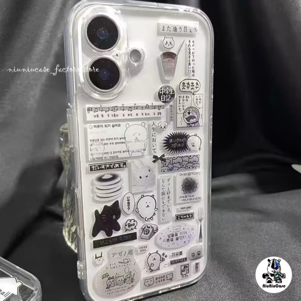 โปร่งใส จัดส่งจากประเทศไทย หมีขาวเล็ก for iPhone เคสไอโฟน 11 12 13 14 15 16 17 PRO MAX X XS MAX XR 7/8PLUS แอปเปิ้ลโทร